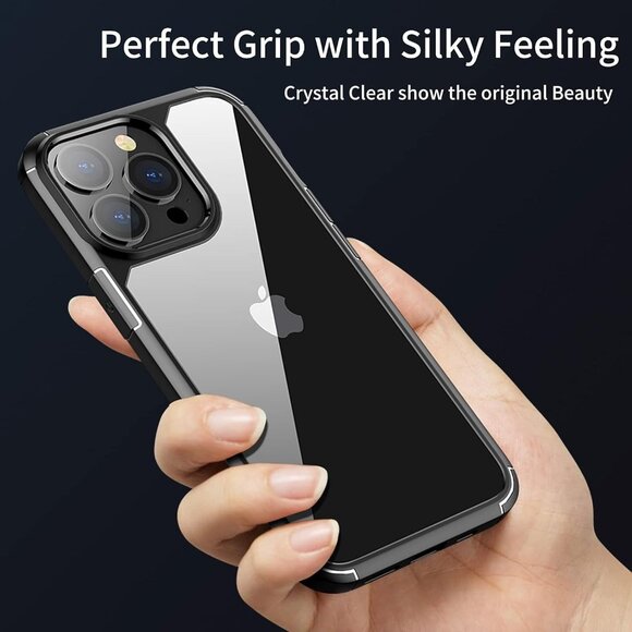 Shockproof Case for iPhone 13 Pro 6.1" – Military Grade Clear PC Black - Picture 6 of 6